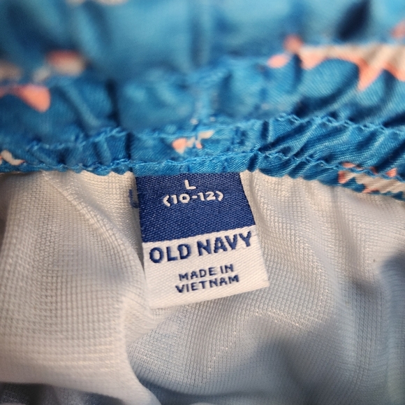 Old Navy Boys' Tropical Print Swim Trunks Size 10/12 Large - Picture 11 of 11